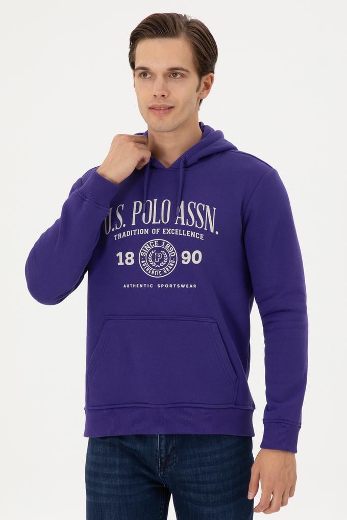 Erkek Mor Sweatshirt