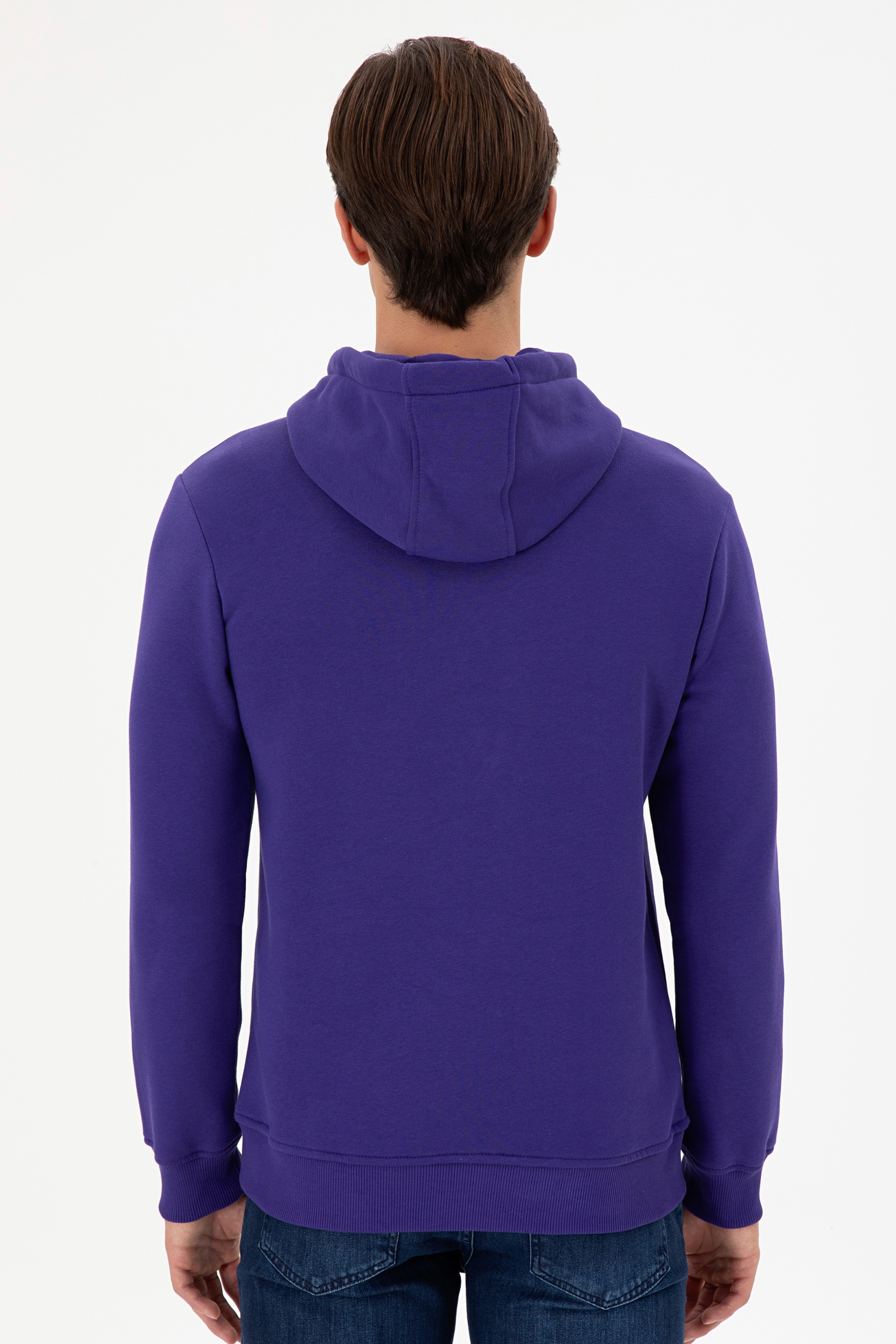 Erkek Mor Sweatshirt