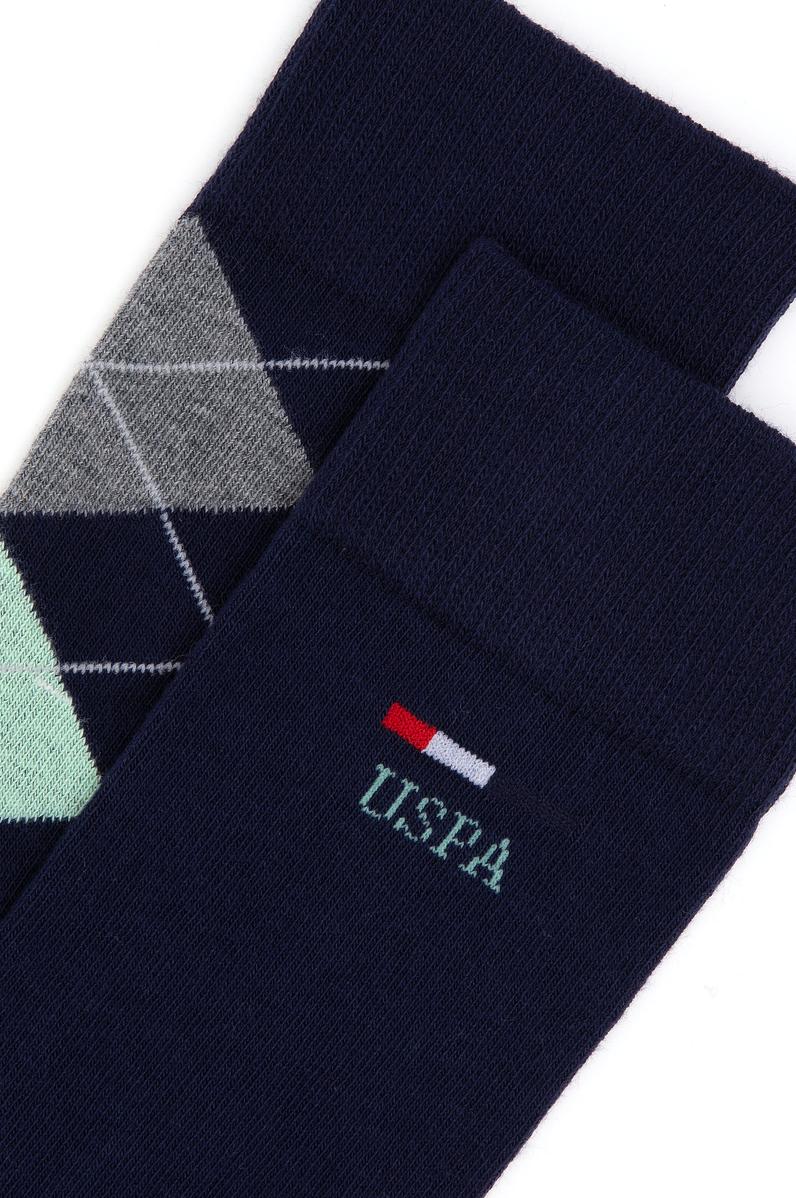 Erkek Su Yeşili 2'li Çorap