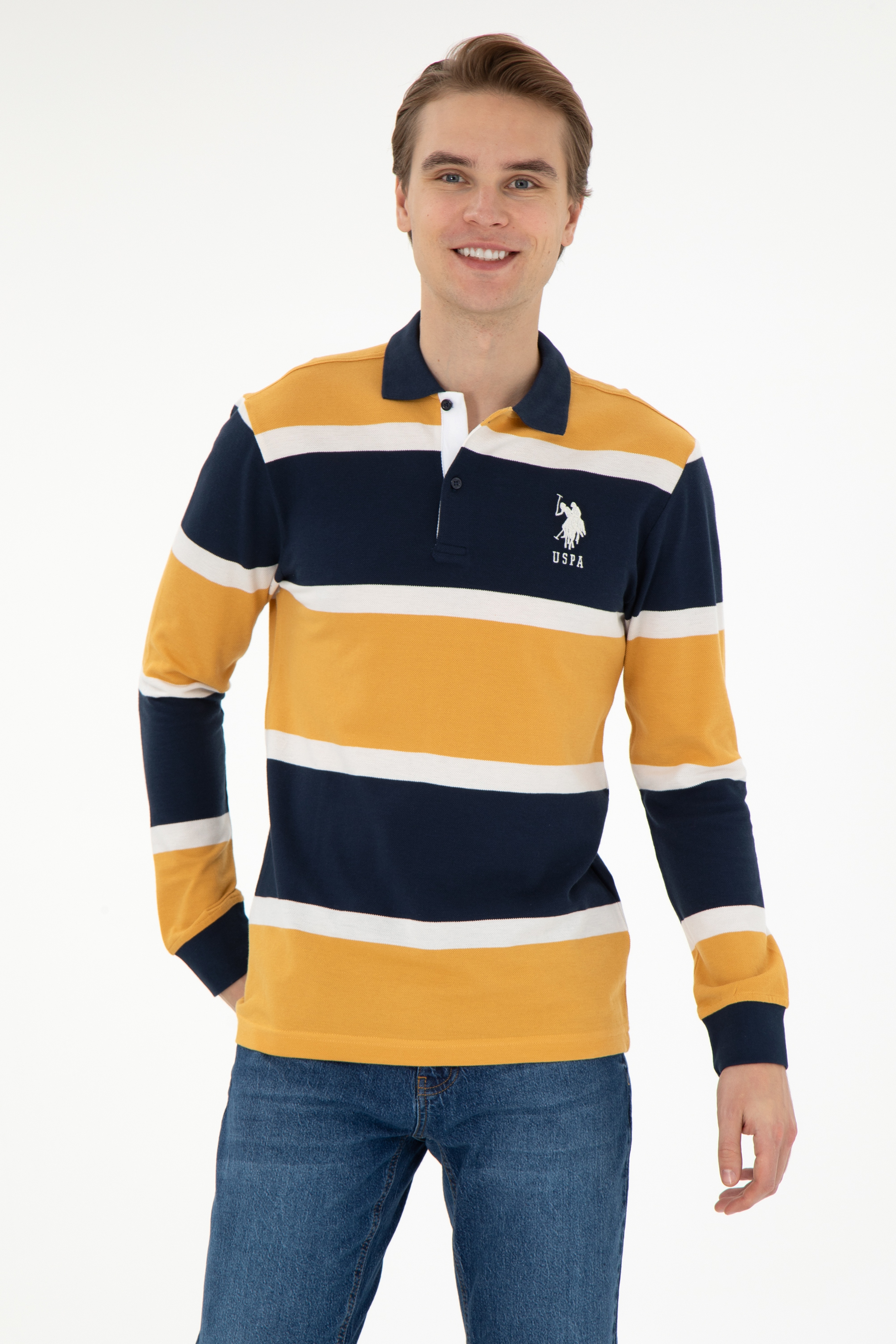 Erkek Hardal Sweatshirt - Image 1