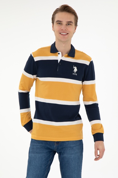 Erkek Hardal Sweatshirt