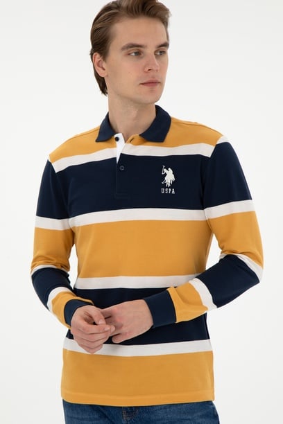 Erkek Hardal Sweatshirt