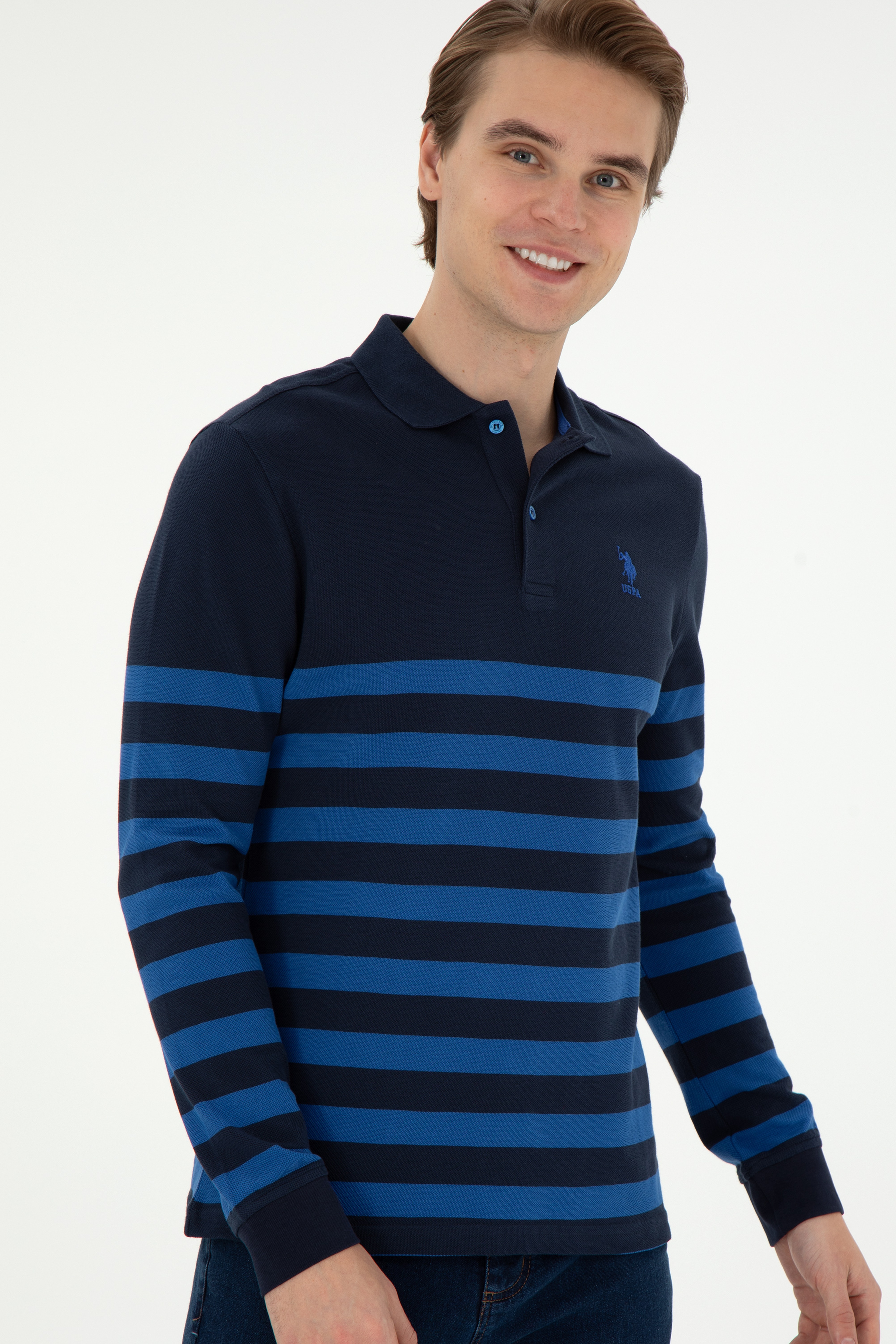 Erkek Lacivert Sweatshirt - Image 3