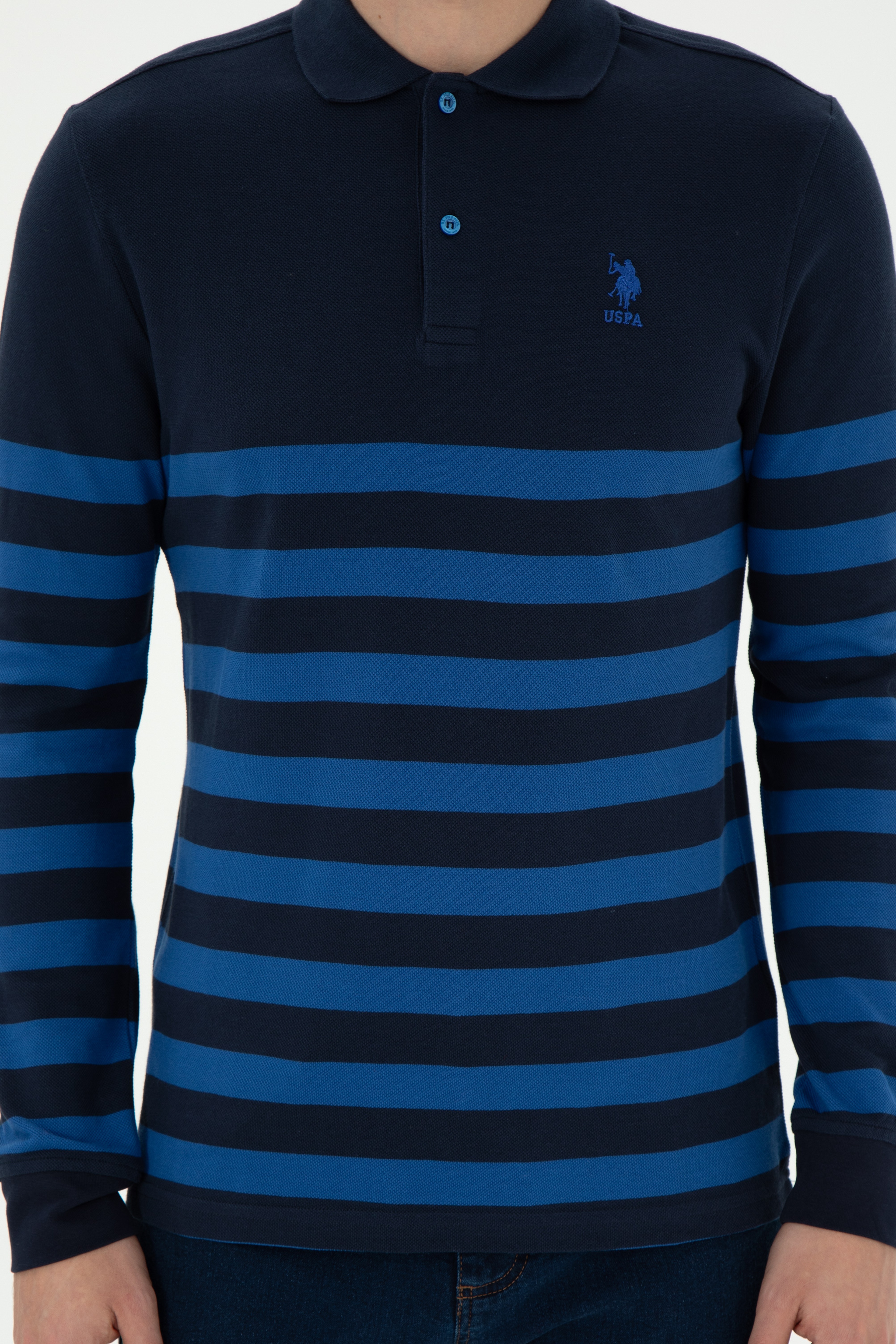 Erkek Lacivert Sweatshirt - Image 6