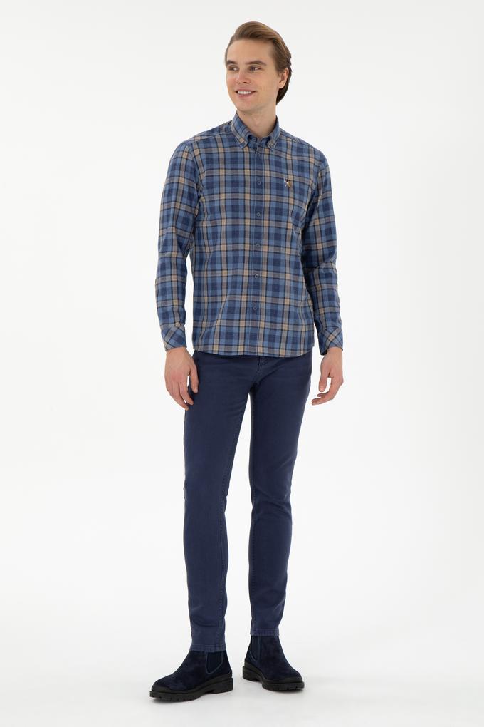 Erkek Saks Jean Pantolon