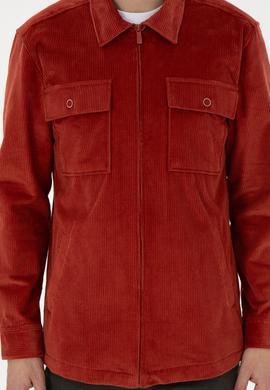 Erkek Kiremit Uzun Kollu Gömlek - 50291397007