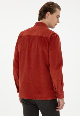 Erkek Kiremit Uzun Kollu Gömlek - 50291397007