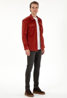 Erkek Kiremit Uzun Kollu Gömlek - 50291397007