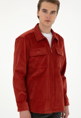 Erkek Kiremit Uzun Kollu Gömlek - 50291397007