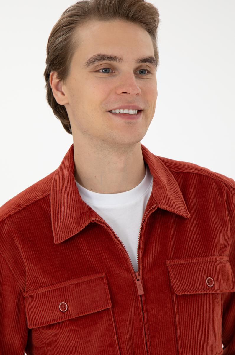 Erkek Kiremit Uzun Kollu Gömlek