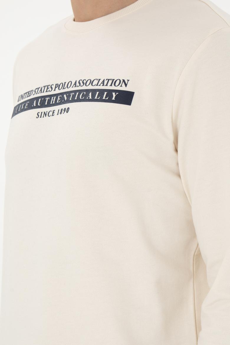 Erkek Krem Sweatshirt - 50290260011