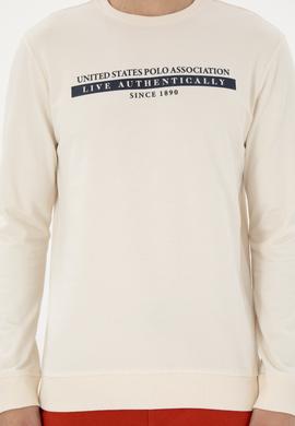 Erkek Krem Sweatshirt - 50290260011