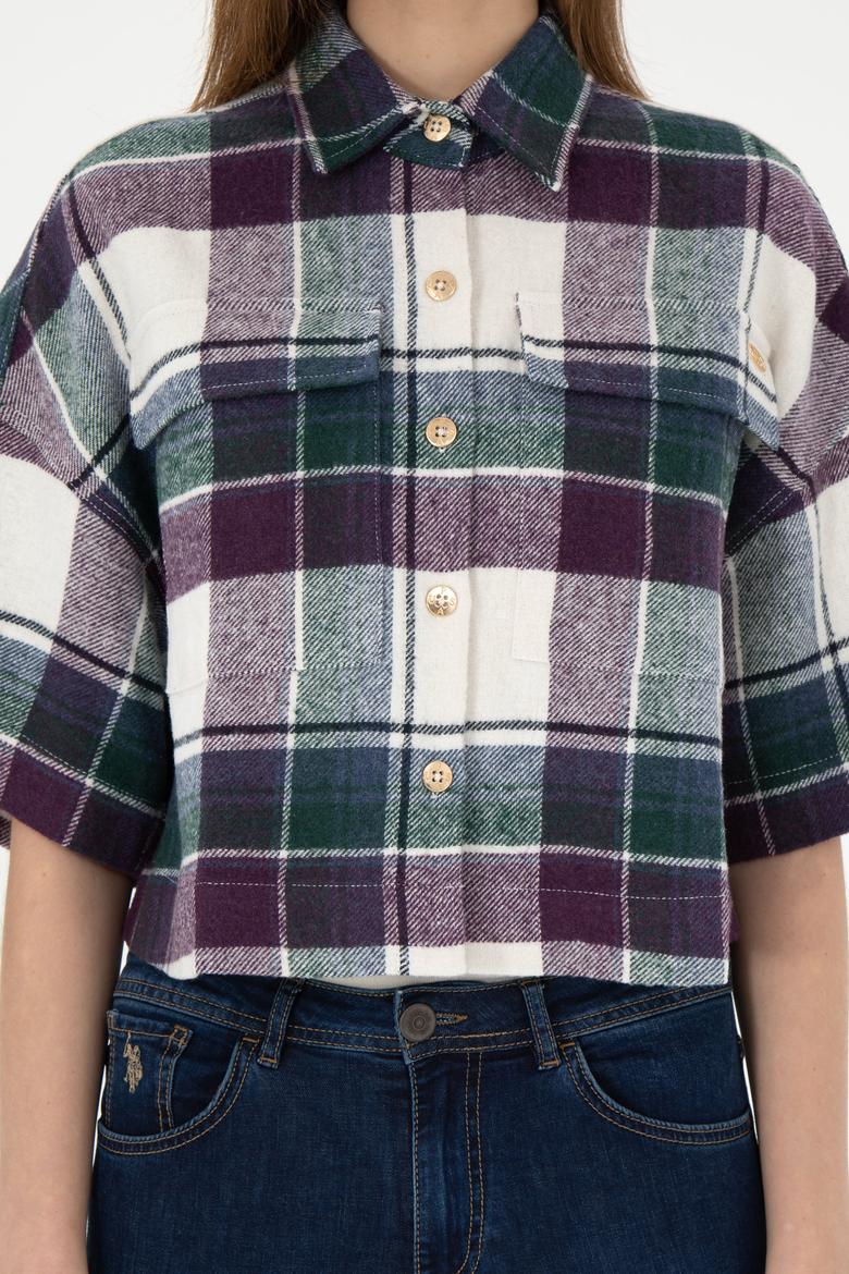 Kadın Menekşe Uzun Kollu Gömlek - 50289839018