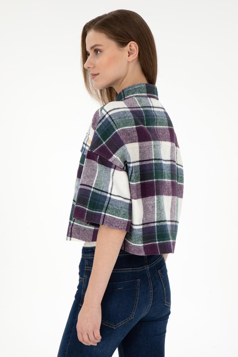 Kadın Menekşe Uzun Kollu Gömlek - 50289839018