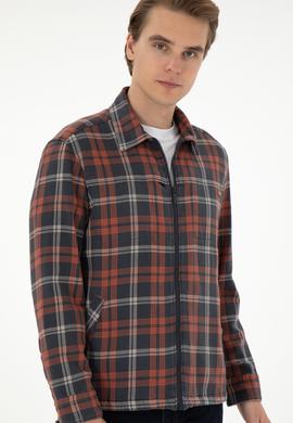 Erkek Kiremit Uzun Kollu Gömlek - 50292179001