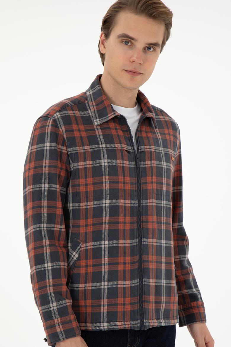 Erkek Kiremit Uzun Kollu Gömlek - 50292179001