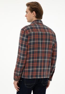 Erkek Kiremit Uzun Kollu Gömlek - 50292179001