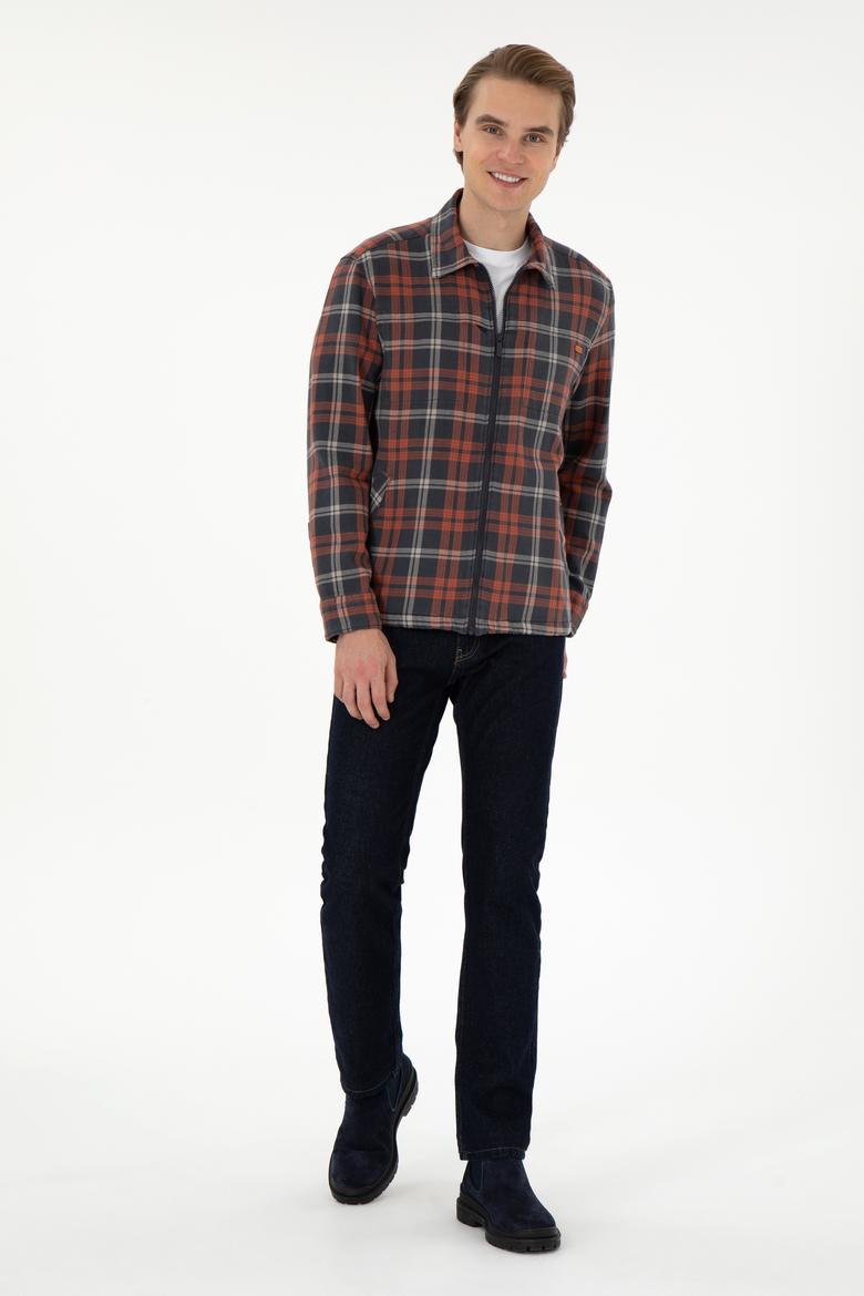 Erkek Kiremit Uzun Kollu Gömlek - 50292179001