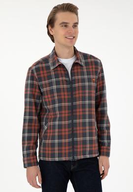 Erkek Kiremit Uzun Kollu Gömlek - 50292179001