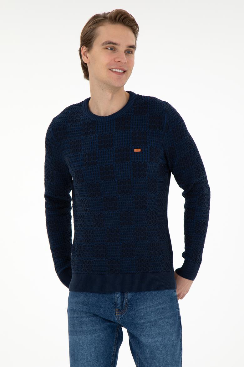 Erkek Lacivert Kazak