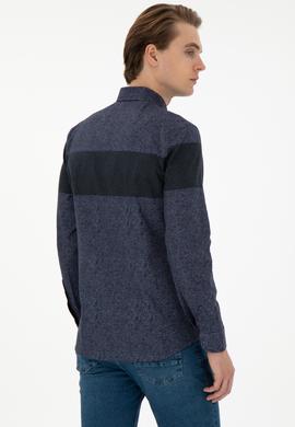 Erkek Lacivert Uzun Kollu Gömlek - 50291251008