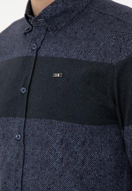 Erkek Lacivert Uzun Kollu Gömlek - 50291251008