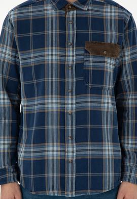 Erkek Koyu Mavi Jean Gömlek - 50289481007