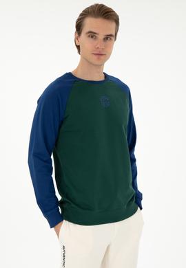 Erkek Koyu Yeşil Sweatshirt - 50293455057