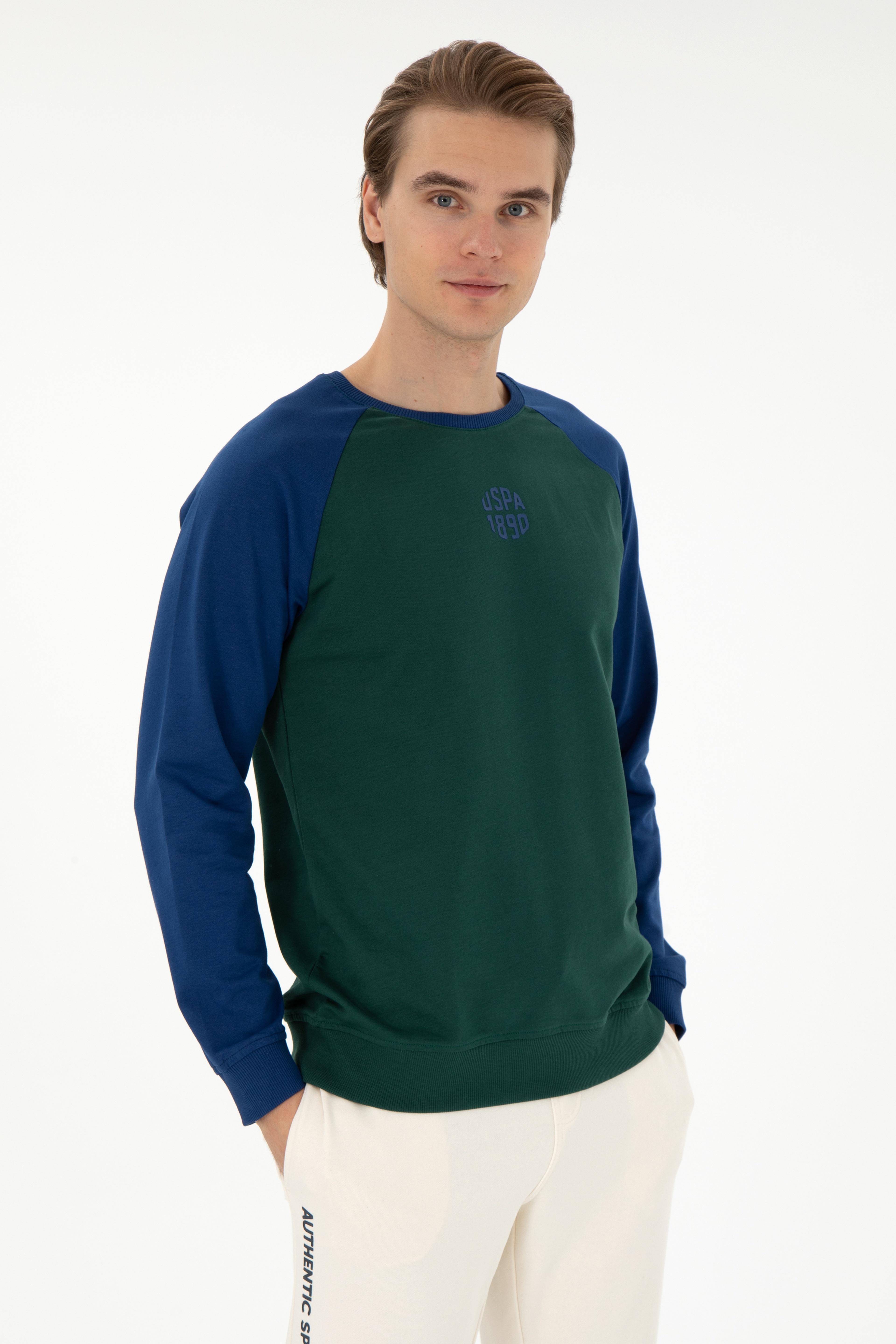 Erkek Koyu Yeşil Sweatshirt - Image 1