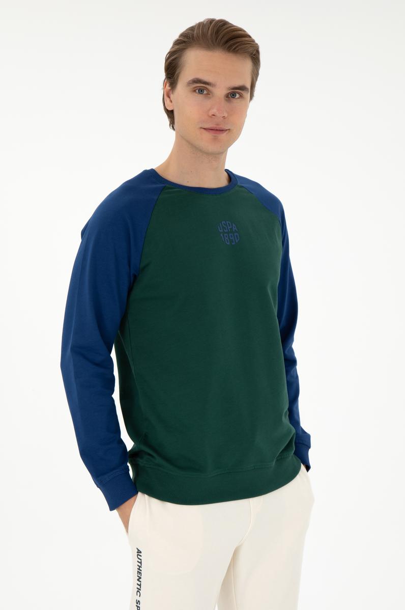 Erkek Koyu Yeşil Sweatshirt