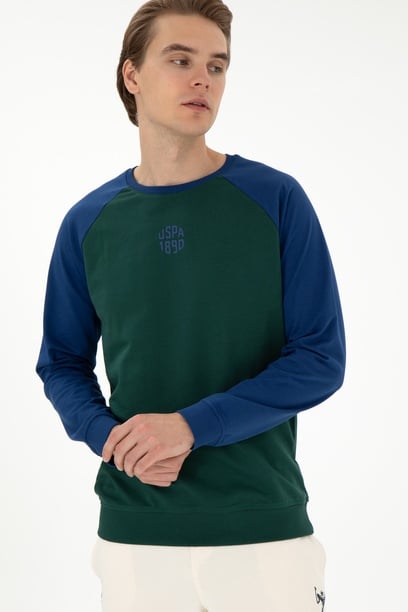 Erkek Koyu Yeşil Sweatshirt