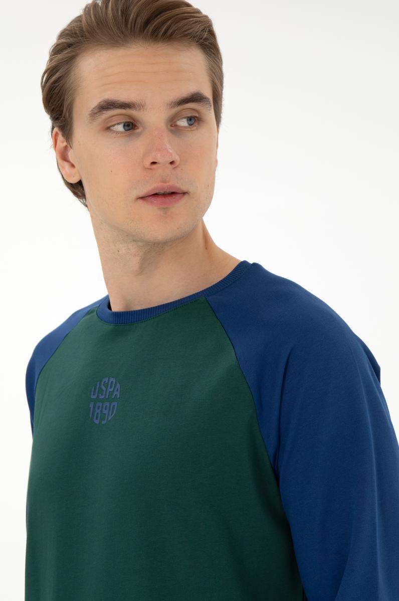 Erkek Koyu Yeşil Sweatshirt