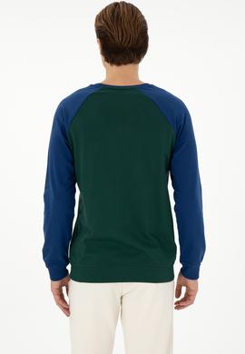 Erkek Koyu Yeşil Sweatshirt - 50293455057