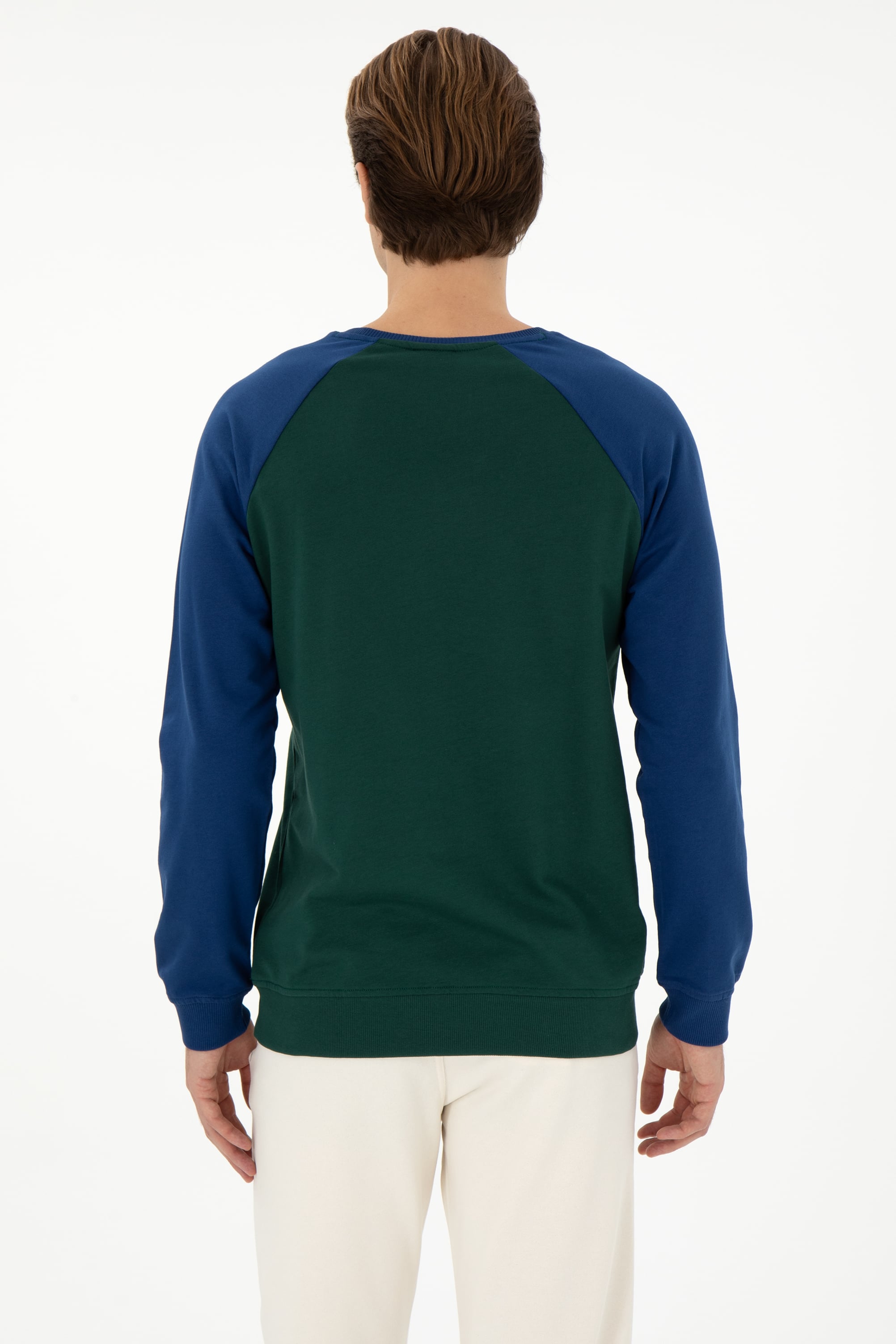 Erkek Koyu Yeşil Sweatshirt