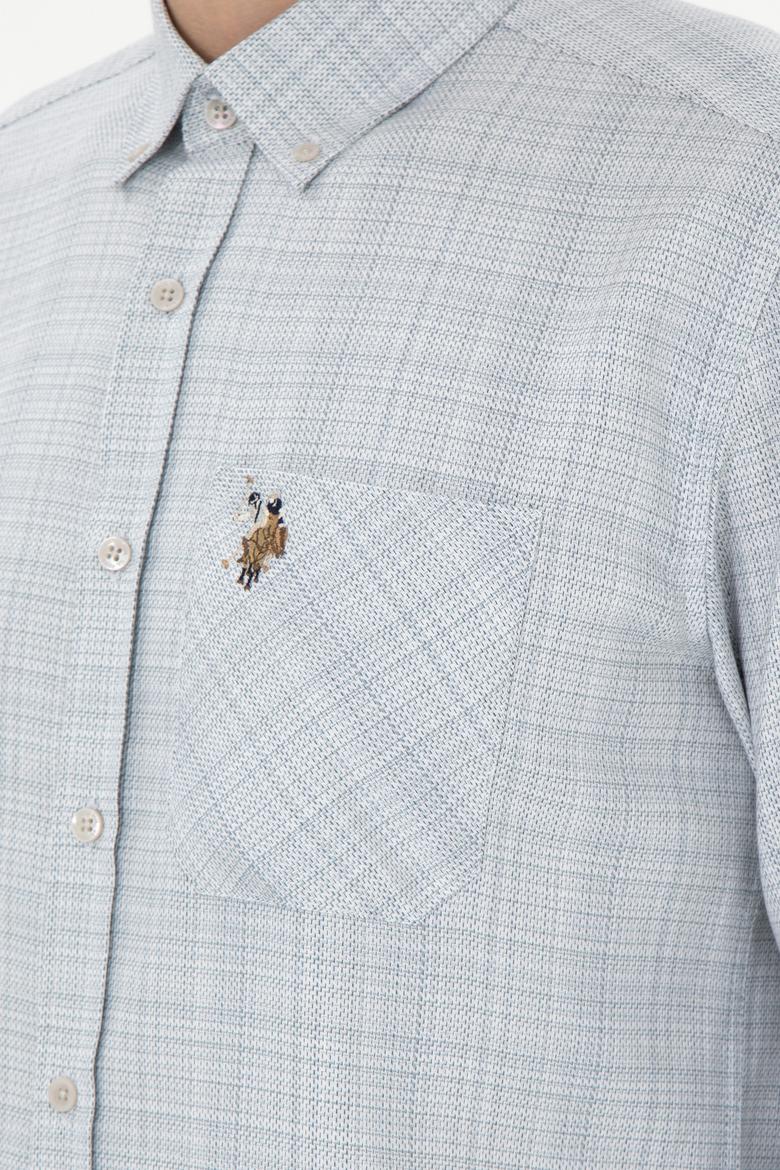 Erkek Taş Uzun Kollu Gömlek - 50291392036