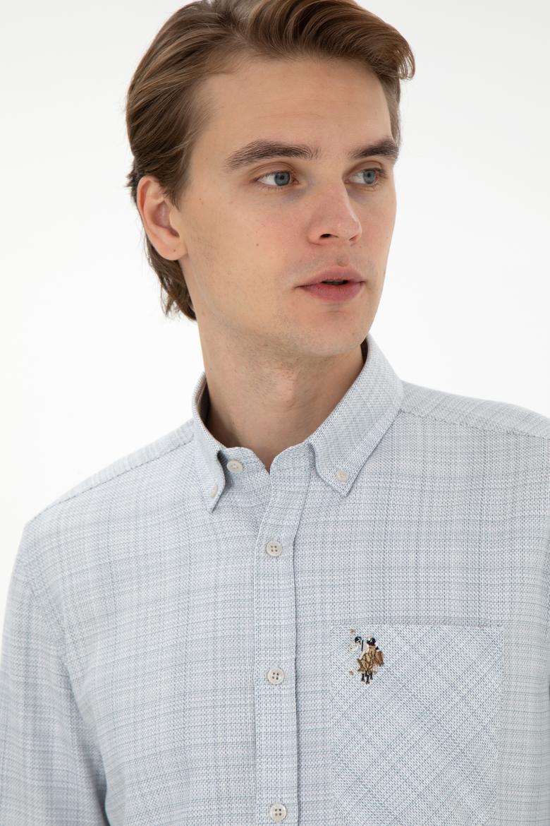 Erkek Taş Uzun Kollu Gömlek - 50291392036