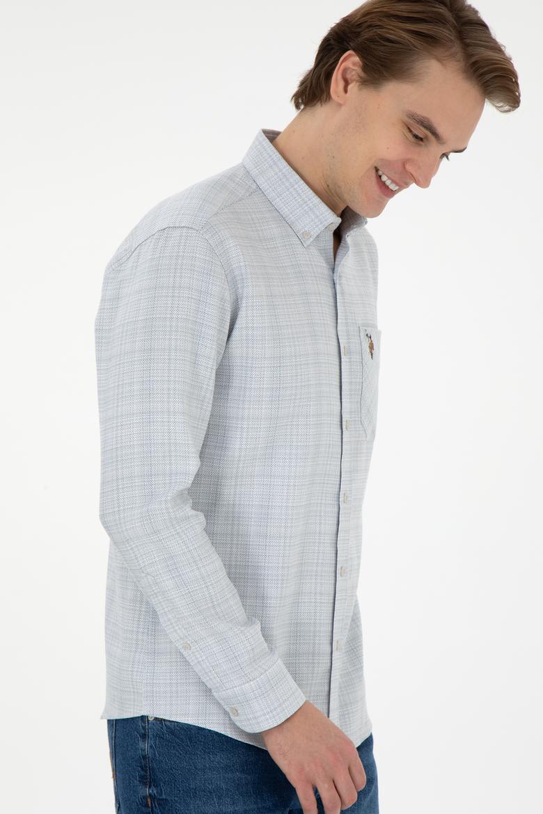 Erkek Taş Uzun Kollu Gömlek - 50291392036