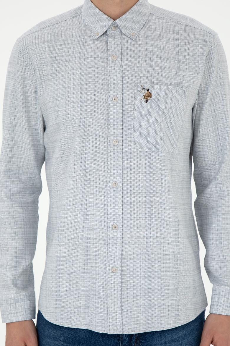 Erkek Taş Uzun Kollu Gömlek - 50291392036