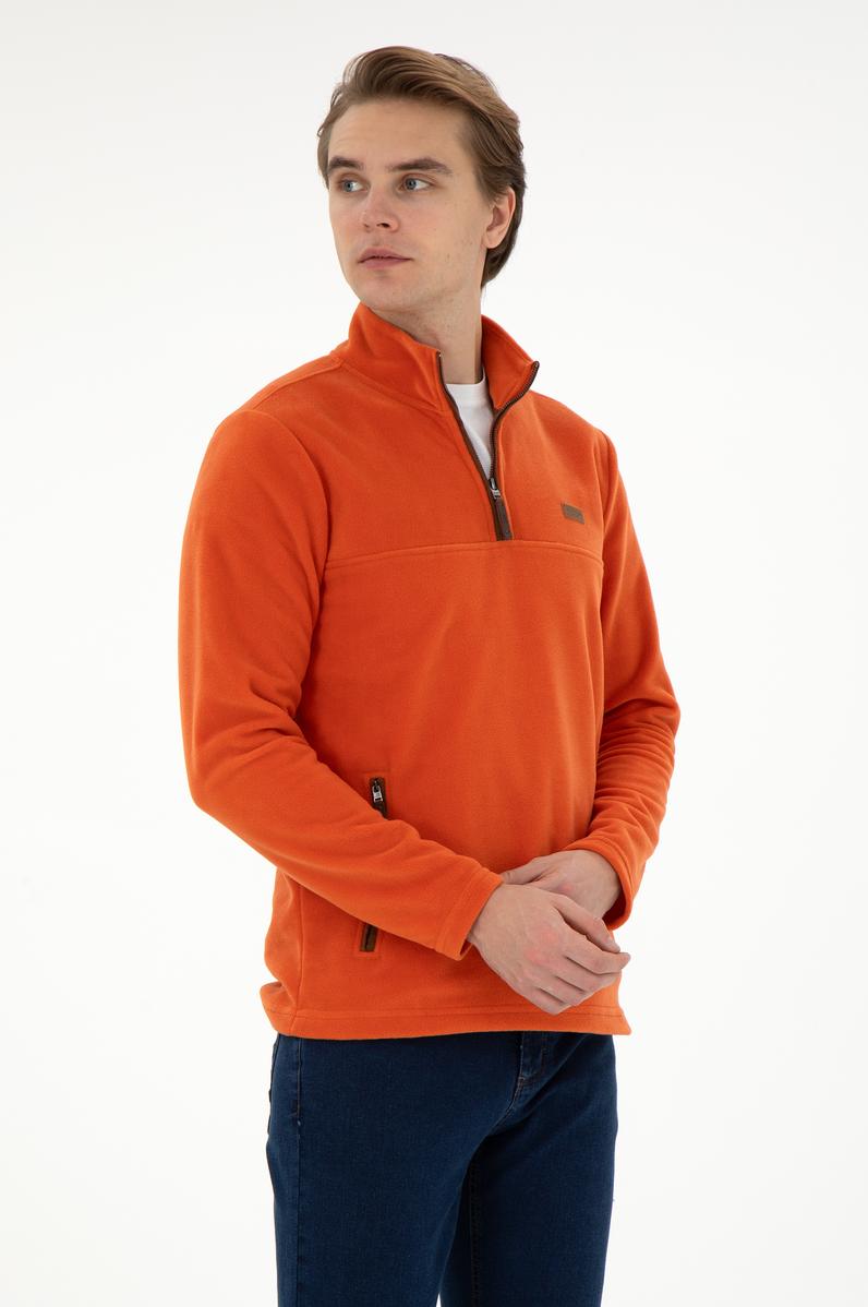 Erkek Kiremit Sweatshirt