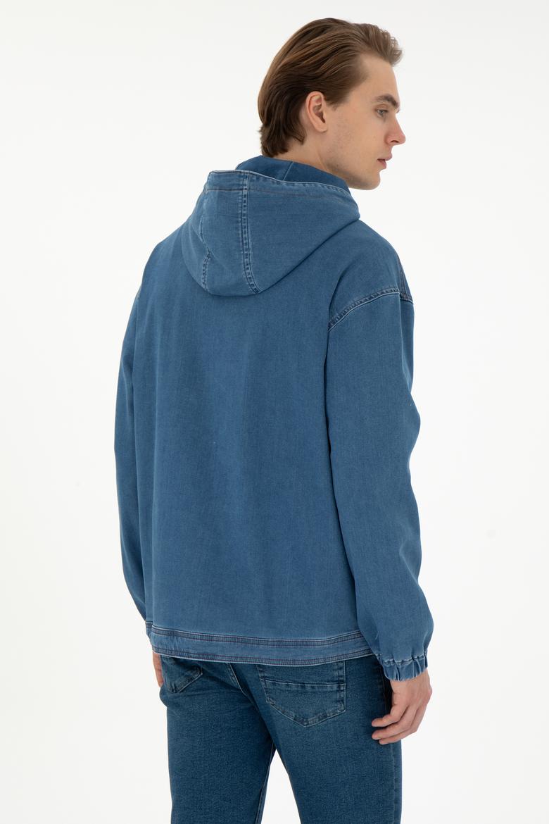 Erkek Mavi Jean Gömlek - 50293320005