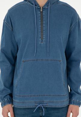 Erkek Mavi Jean Gömlek - 50293320005