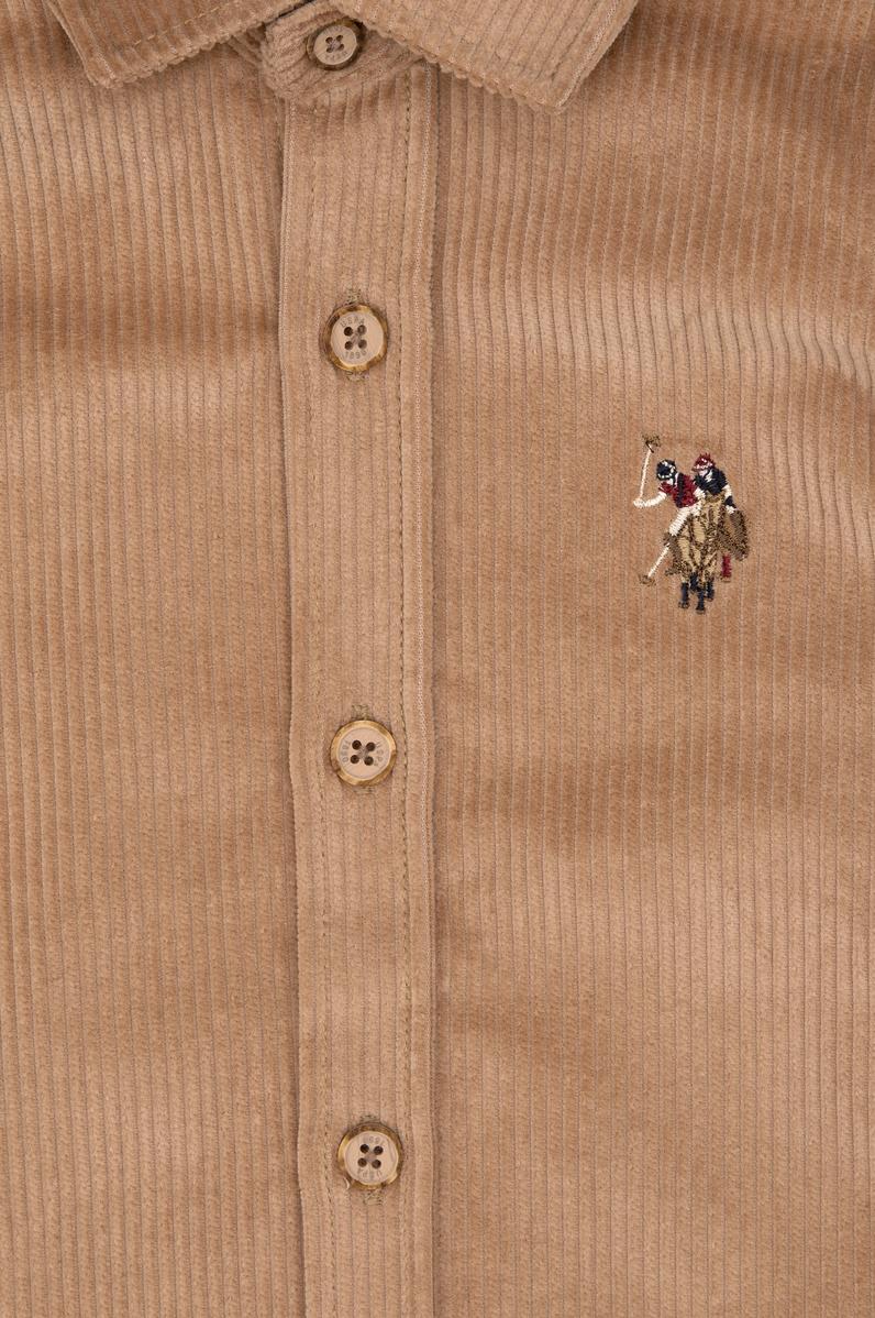 Erkek Çocuk Camel Uzun Kollu Gömlek