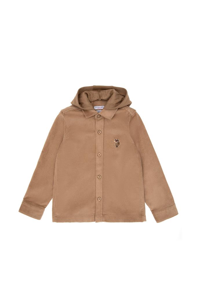 Erkek Çocuk Camel Uzun Kollu Gömlek