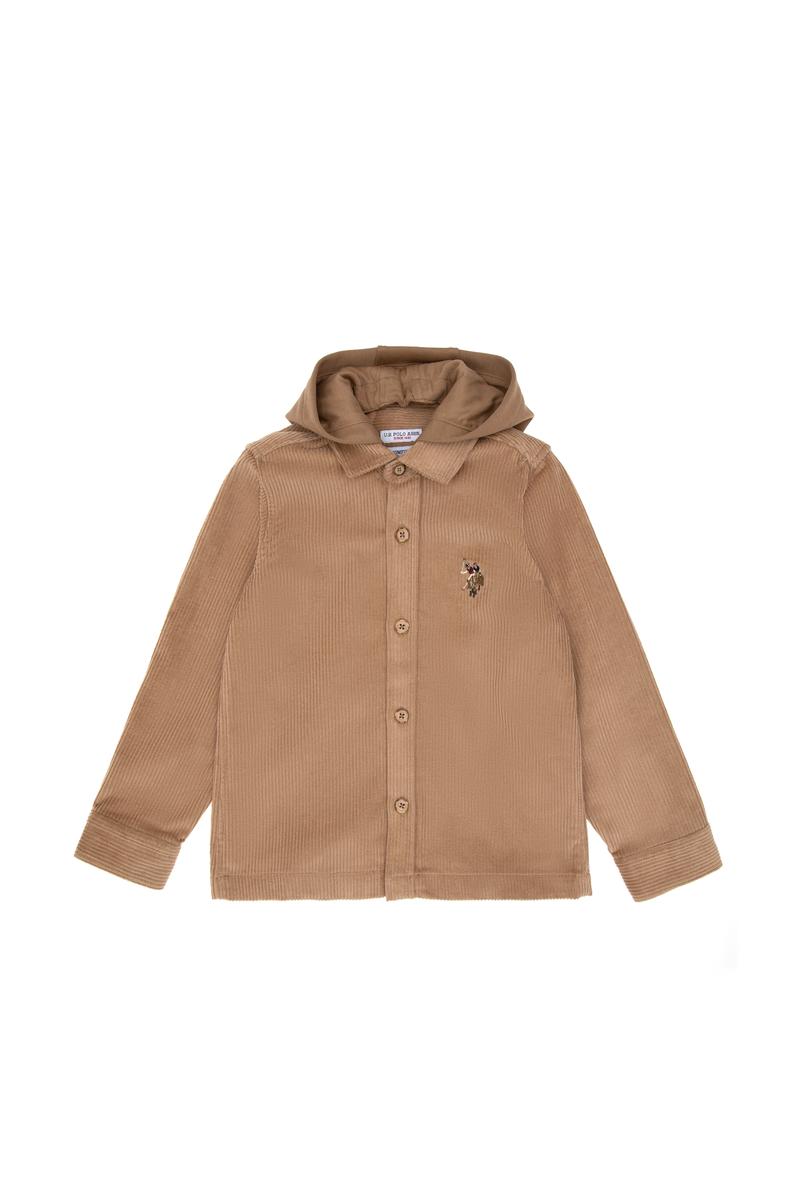 Erkek Çocuk Camel Uzun Kollu Gömlek