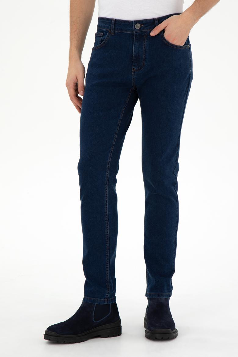 Erkek Mavi Slim Fit Jean Pantolon - 50296820023