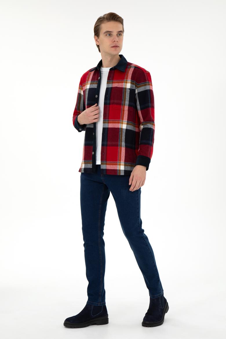 Erkek Mavi Slim Fit Jean Pantolon - 50296820023