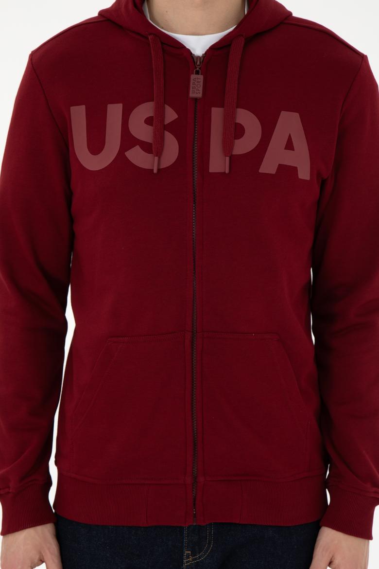 Erkek Bordo Örme Hırka - 50289029117