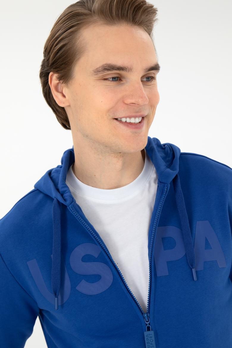 Erkek Saks Örme Hırka - 50289029086