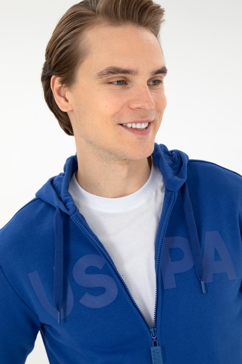 Erkek Saks Örme Hırka