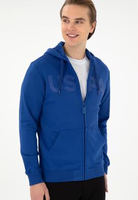 Erkek Saks Örme Hırka - 50289029086